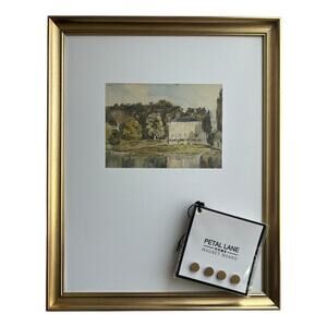 Petal Lane Home Framed Magnet Board w/ Gold Magnets 16x20 Landscape Art Print